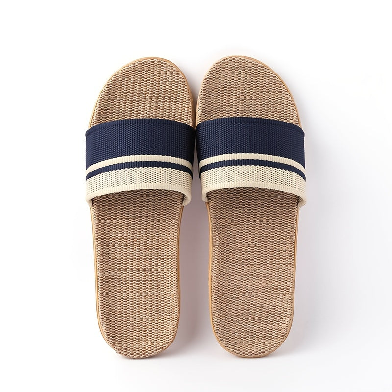 Pantoufles d'été ouvertes multicouleur pour femmes, design respirant et confortable.