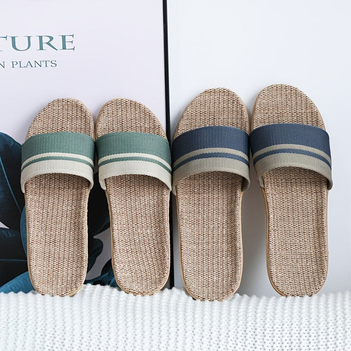 Vue de dessus : Chaussons d'été respirants pour femmes, confortables et multicouleur.