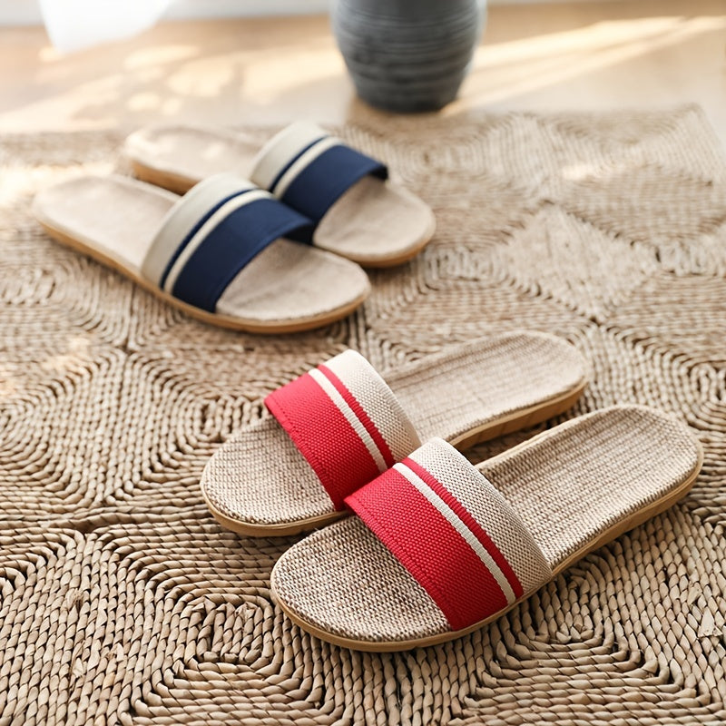 Chaussons femme ouverts et respirants, parfaits pour le confort estival à la maison.