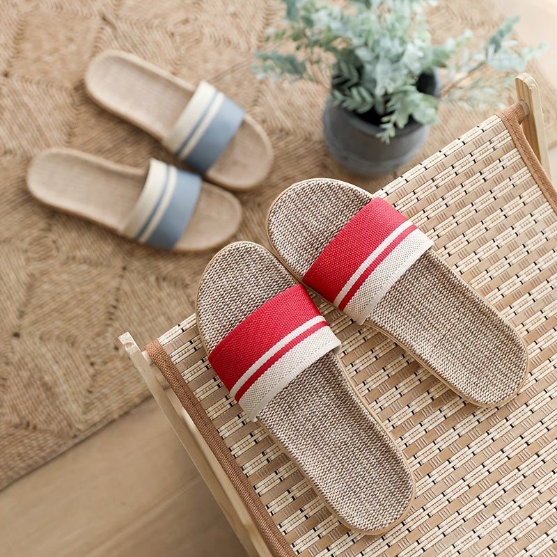Chaussons femme estivaux, ouverts et respirants, offrant un confort douillet pour la détente.