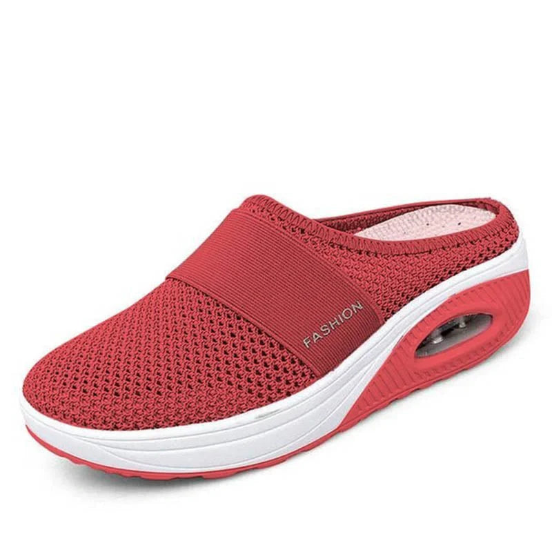 Chaussons de marche femme avec semelle antidérapante, confortables et anti-choc pour le quotidien.