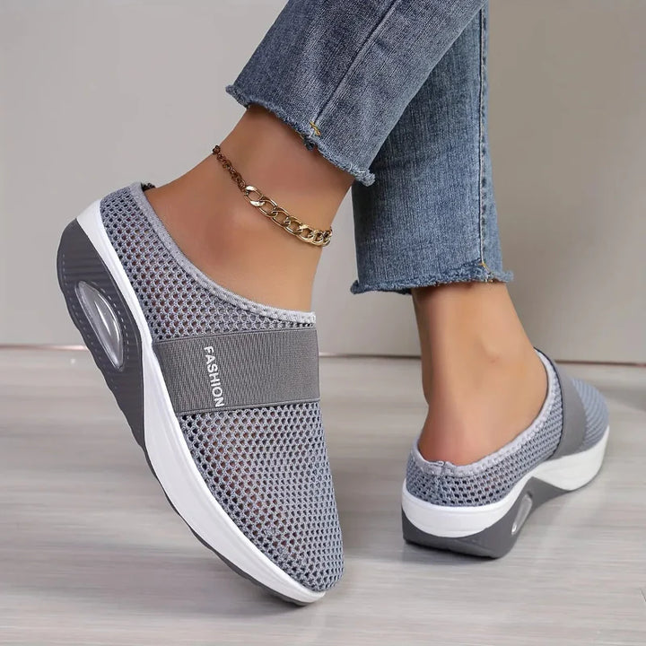 Mules confortables femme, légères et anti-choc pour une marche agréable.