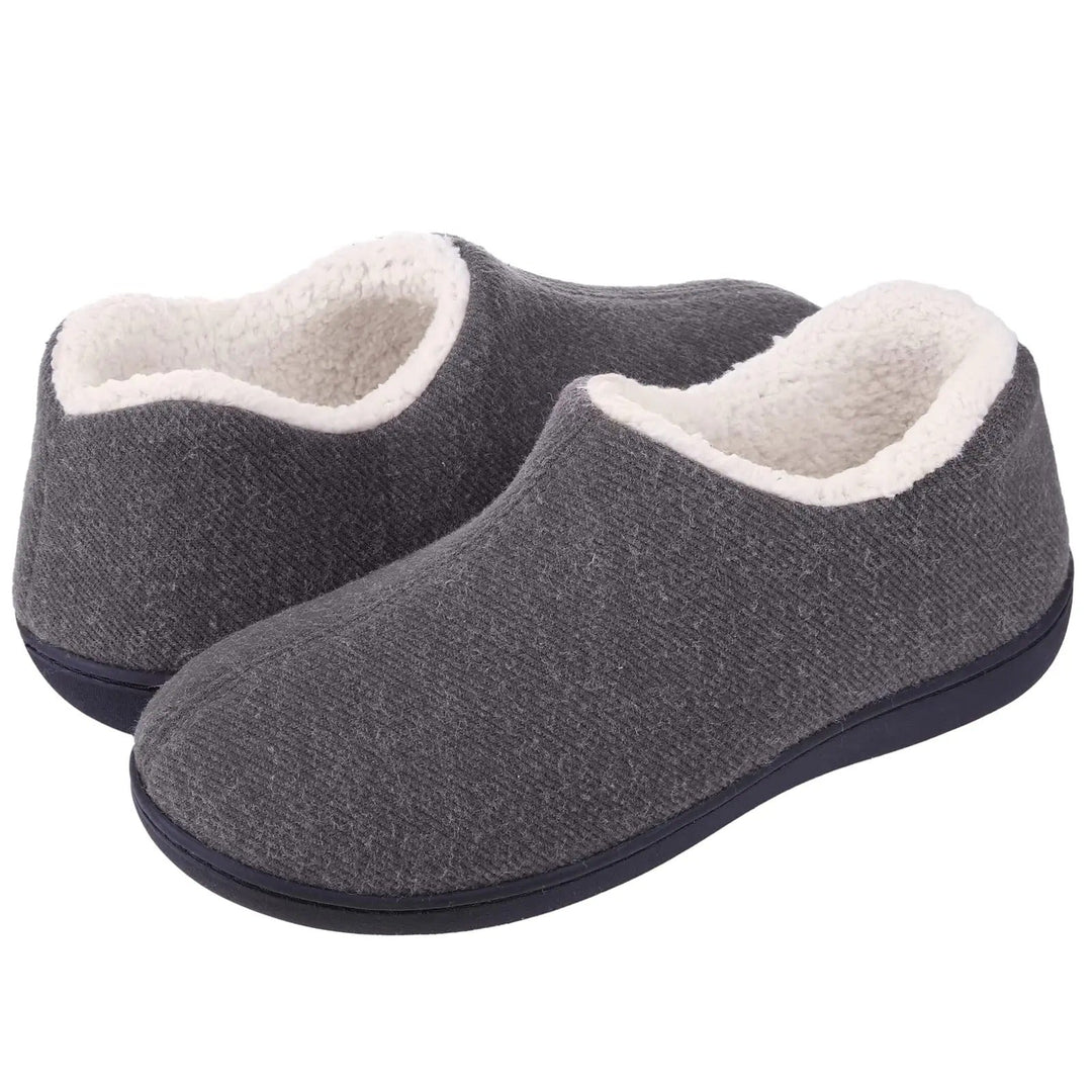 Chaussons femme hiver doux, mousse à mémoire pour un confort optimal à la maison.
