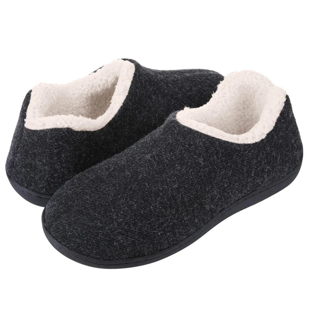 Chaussons maison femme hiver, doux, antidérapants, mousse à mémoire pour un confort durable.