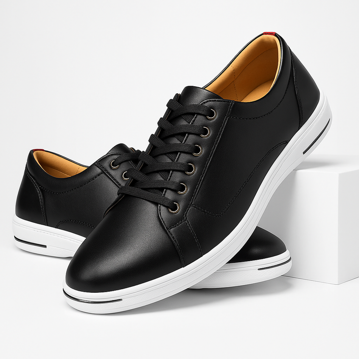 Chaussure basse homme rouge vibrante, légère et confortable, pour une touche de mode audacieuse.