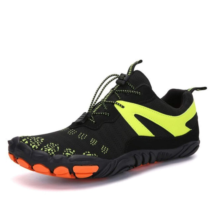 Chaussures aquatiques et de plage unisexes bleues, idéales pour la natation et les sports nautiques.