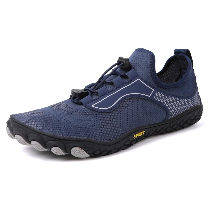 Chaussures aquatiques légères unisexe effet pieds nus pour plage, natation et sport nautique.