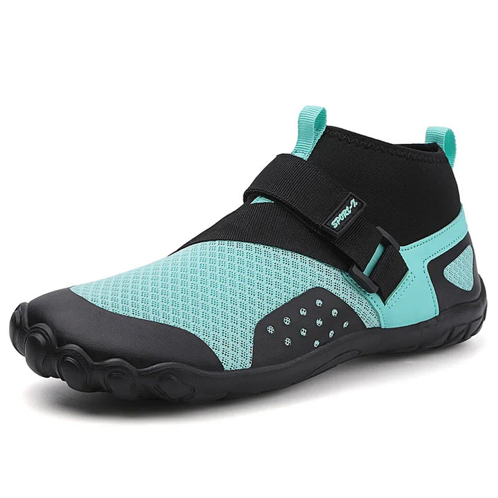 Pieds nus aquatiques unisexes, design haut, séchage rapide, idéales pour sport et protection des pieds.