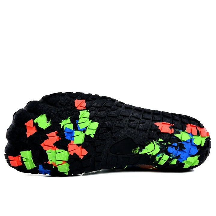 Chaussures aquatiques flexibles pieds nus unisexe, séchage rapide pour plage, natation, randonnée aquatique, confort optimal.