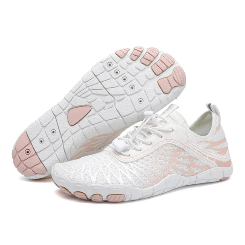 Chaussures aquatiques pieds nus unisexe à séchage rapide pour plage, piscine et sport. Légères et confortables.