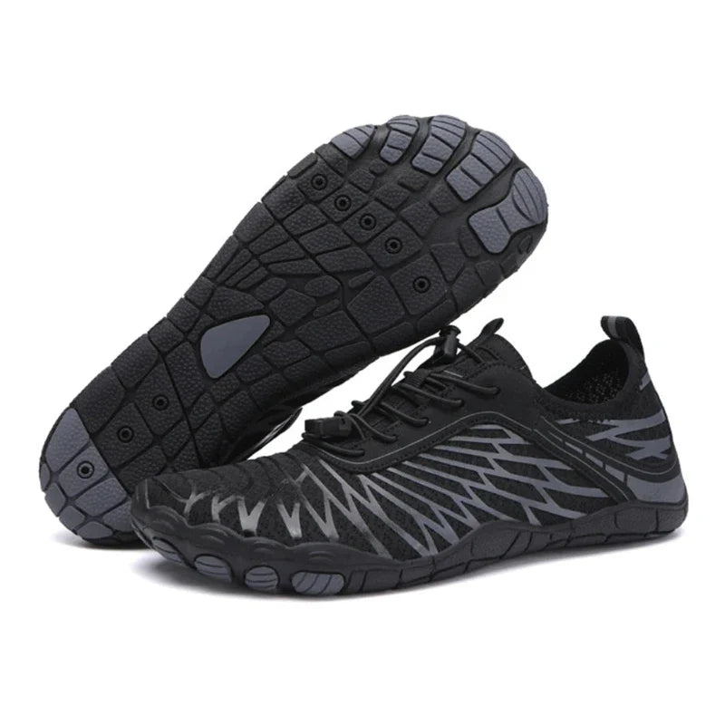 Paire de chaussures de sport aquatiques pour homme/femme, très légères et résistantes, idéales pour l'eau et le yoga.