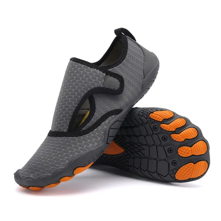 Chaussures aquatiques pieds nus unisexes pour plage et natation, légères et antidérapantes.