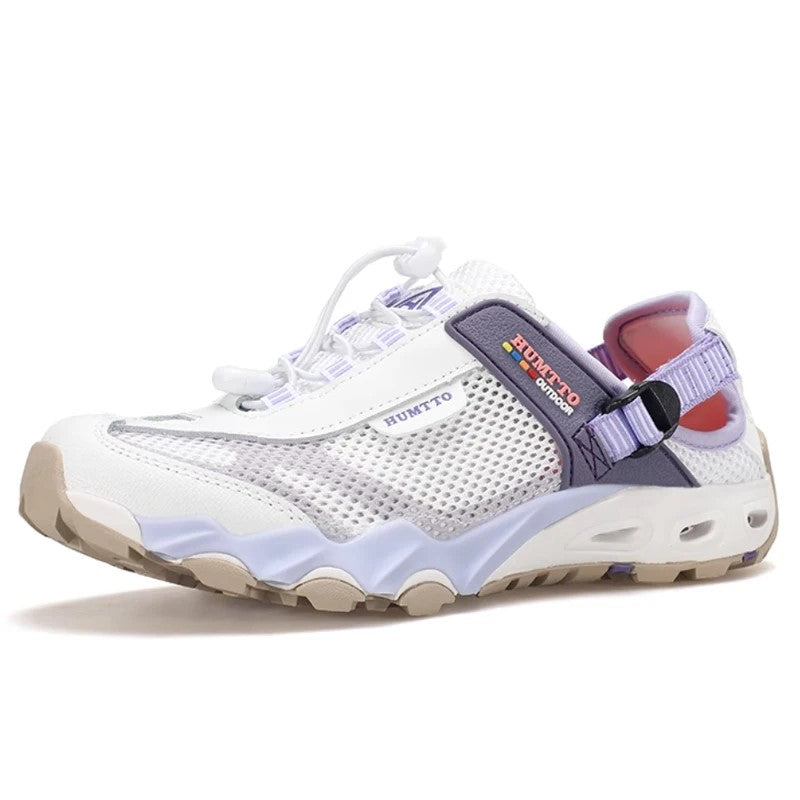 Chaussures respirantes pour femme, optimales pour la randonnée aquatique, le sport et le confort.