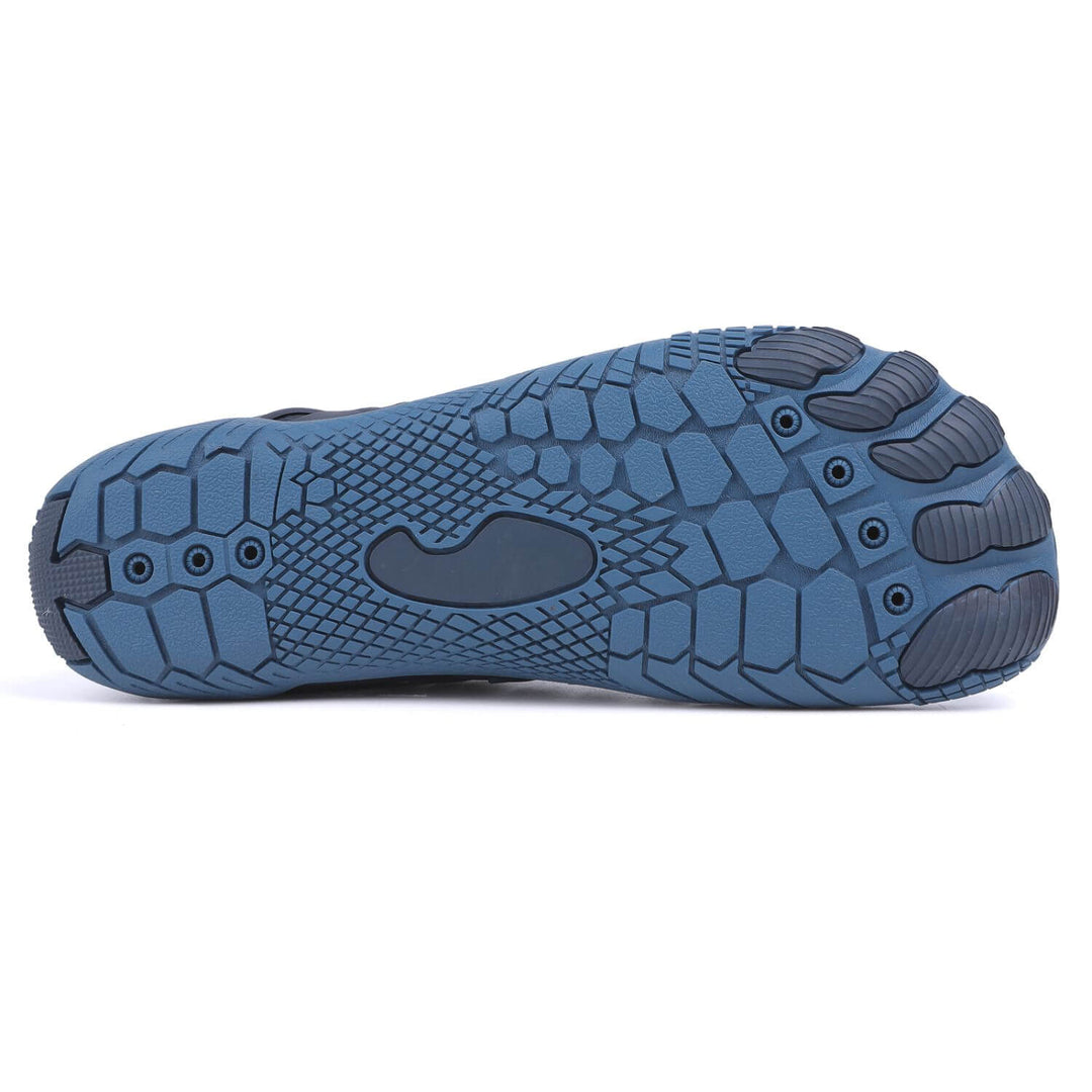 Chaussures pieds nus aquatiques à séchage rapide, parfaites pour natation, surf et activités nautiques.