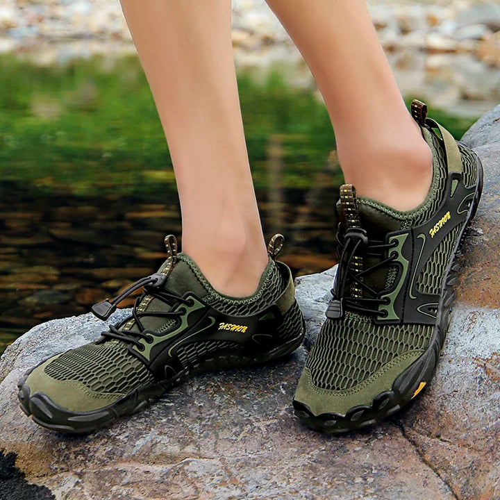 Chaussures aquatiques unisexe à séchage rapide pour sensation pieds nus, idéales plage & sport.