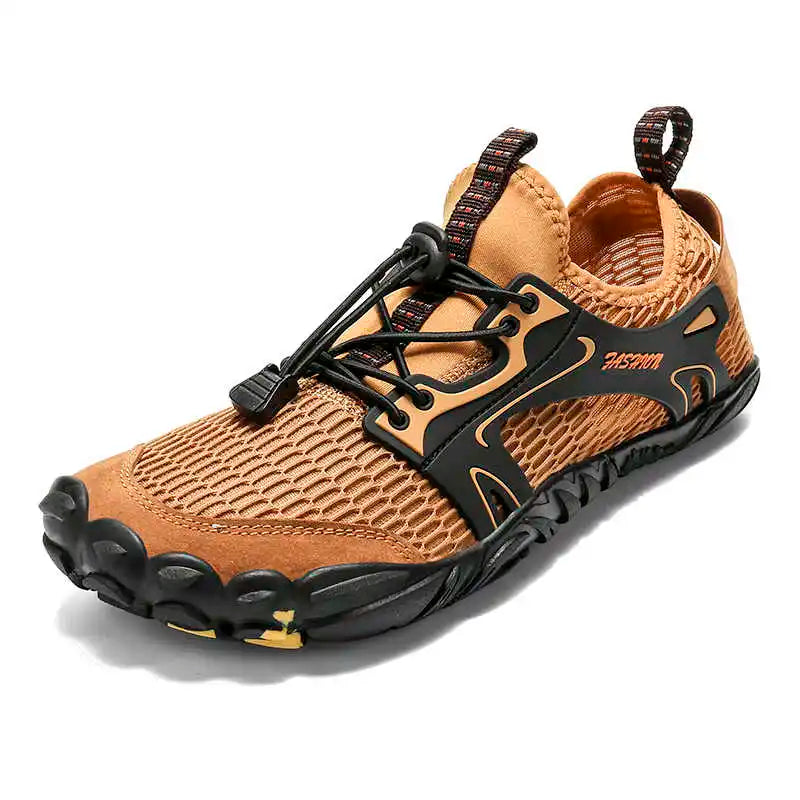 Chaussures d'eau respirantes unisexe, séchage rapide, garantissant une sensation pieds nus pour le sport.