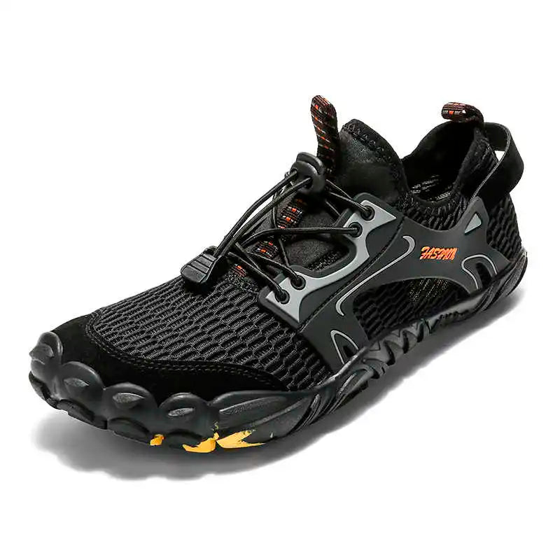 Chaussures aquatiques légères unisexe, séchage rapide, offrant protection et flexibilité pour activités.