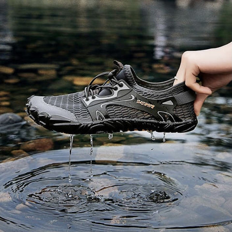 Chaussures d'eau légères unisexe, séchage rapide, parfaites pour la randonnée aquatique et l'extérieur.