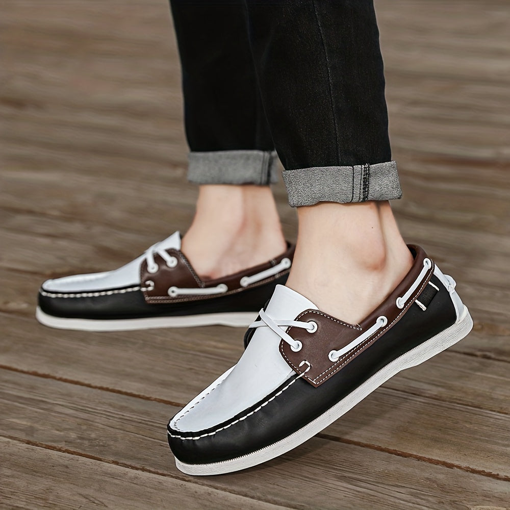 Chaussures bateau homme, robustes et confortables. Style nautique élégant, parfaites pour toutes occasions.