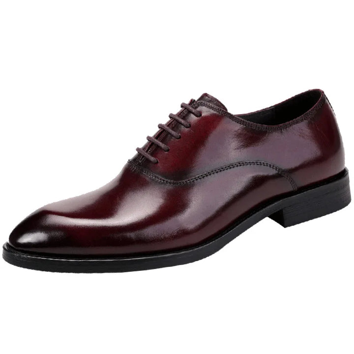 "Chaussures classiques en cuir véritable pour hommes, élégantes, avec semelle ergonomique pour un confort et style supérieurs