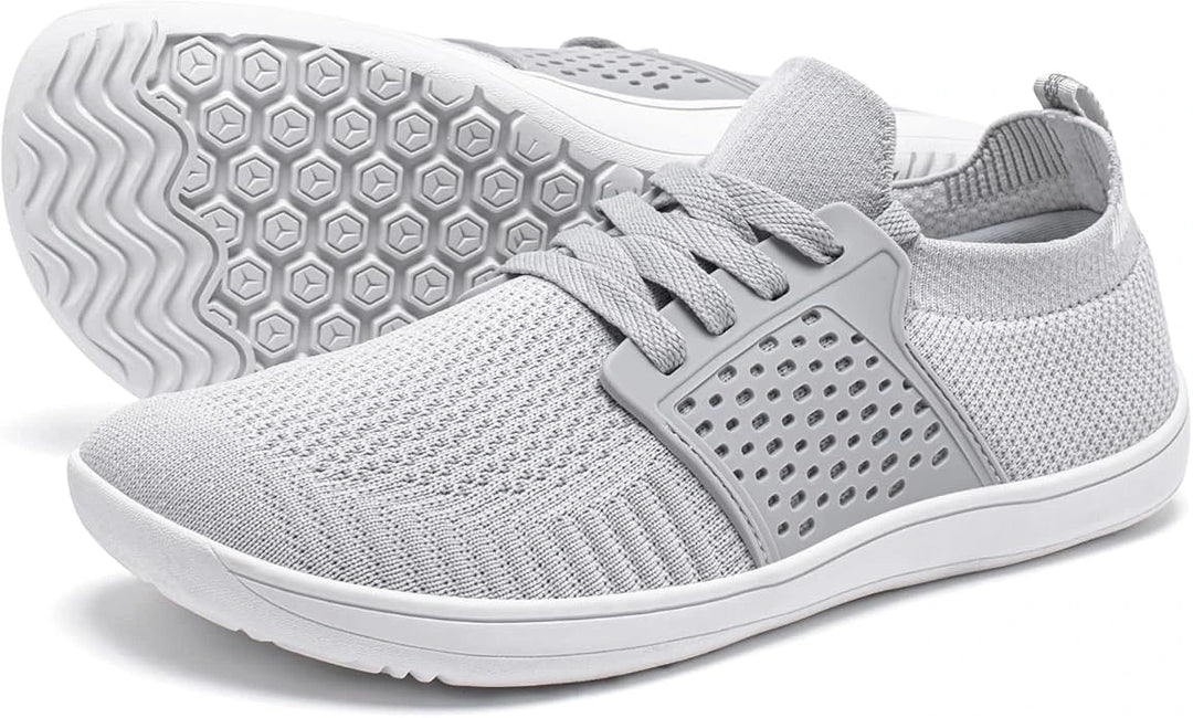 Chaussures larges minimalistes homme, favorisant la marche naturelle, confort pieds nus pour la santé des pieds.