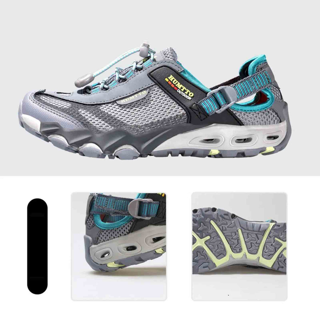Chaussures de randonnée aquatique légères et respirantes. Dessus en maille pour séchage rapide et grand confort homme/femme.
