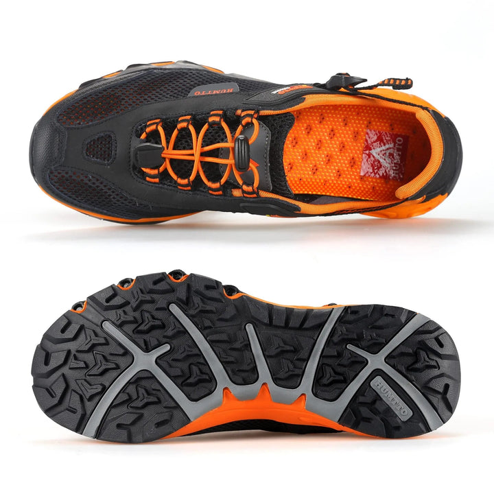 Chaussures de randonnée aquatique confortables et respirantes, idéales pour activités extérieures. Séchage rapide garanti.