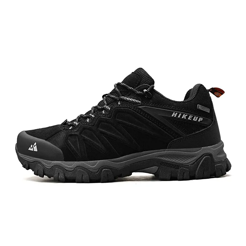 Chaussures d'extérieur homme en cuir, parfaites pour l'aventure et la marche en montagne, grand confort.
