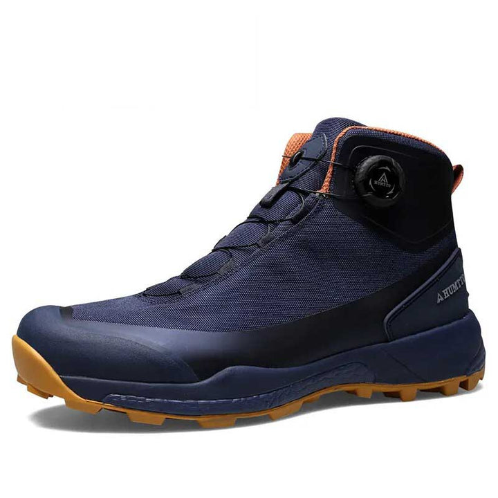 Chaussures d'escalade et randonnée hommes imperméables, idéales pour sentiers de montagne et outdoor.
