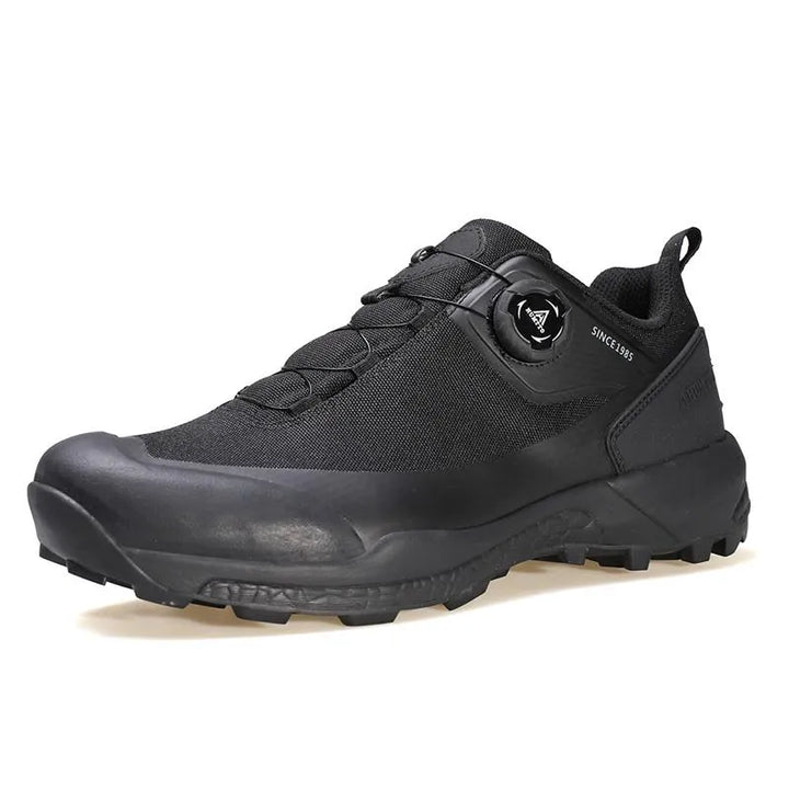 Chaussures de randonnée imperméables pour hommes avec système rotatif, semelle antidérapante pour trekking et outdoor.