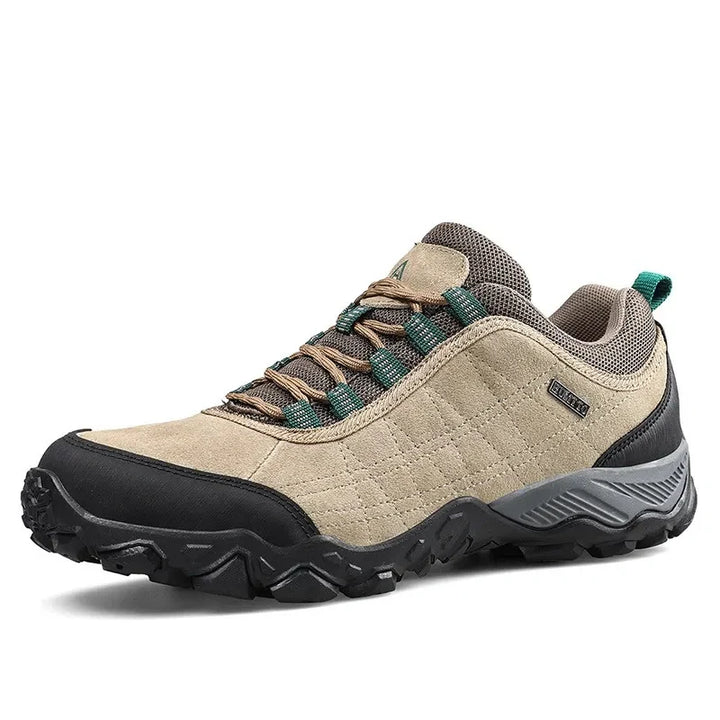 Chaussures de randonnée imperméables pour hommes, idéales pour le trekking en montagne.