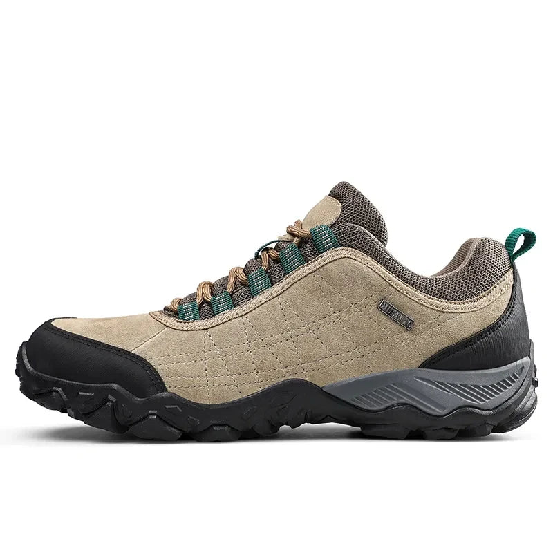 Chaussures de randonnée hommes, imperméables et antidérapantes pour terrains exigeants.