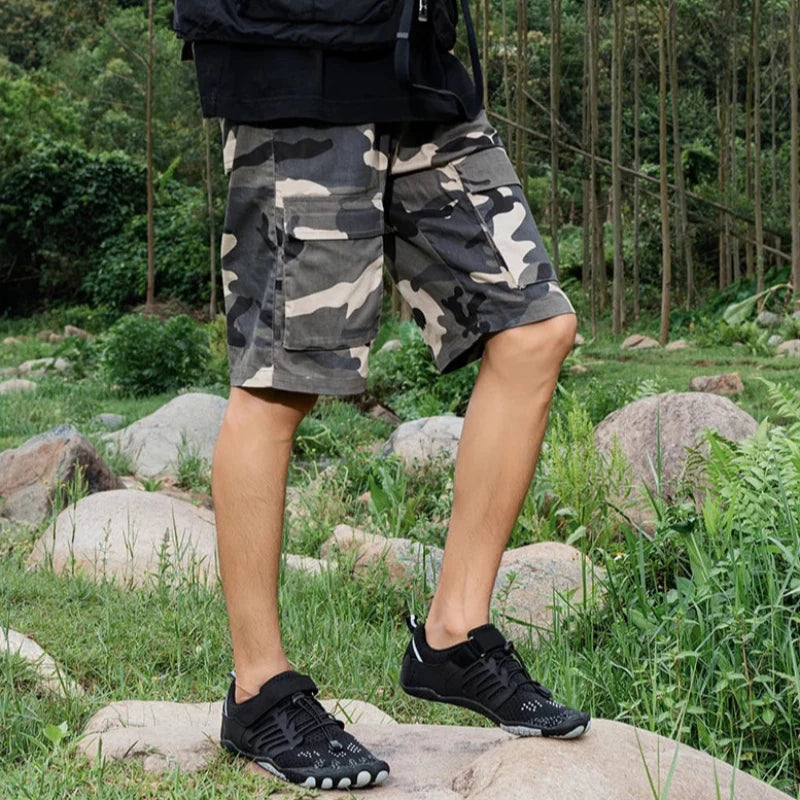 Préparez l'aventure avec ces chaussures de trekking pieds nus respirantes, idéales pour la randonnée.