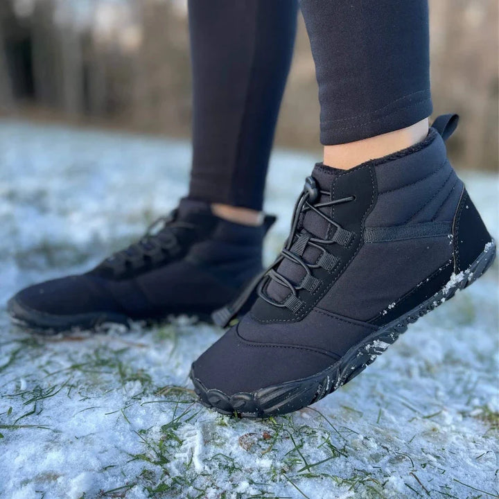 Chaussures de randonnée pieds nus unisexes, robustes, chaudes et imperméables, parfaites pour l'hiver extérieur.
