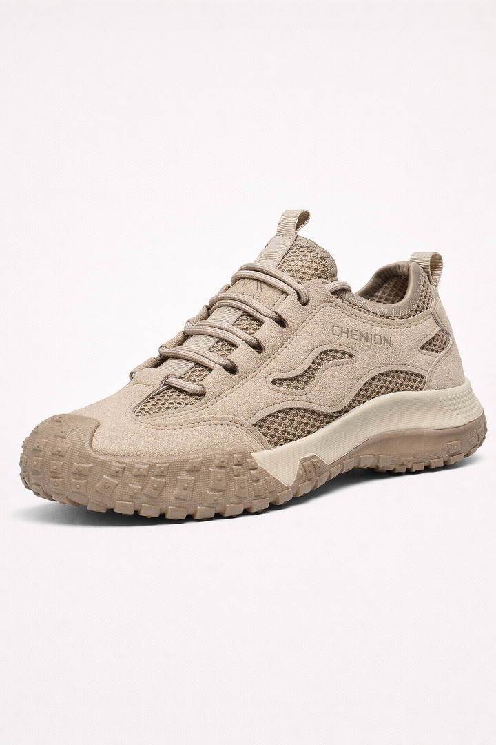 Baskets décontractées pour homme, idéales pour la marche et les activités sportives, avec semelle adhérente.
