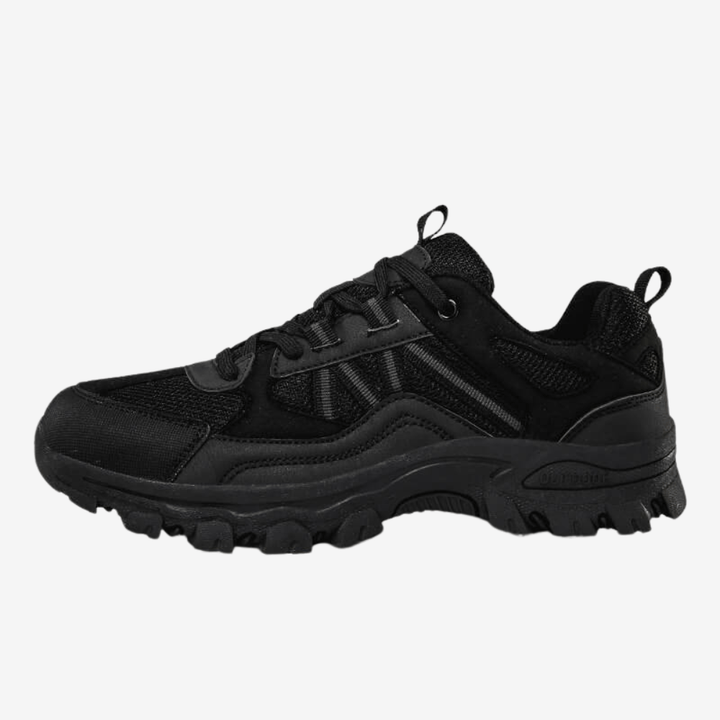 Chaussures de randonnée légères pour hommes, résistantes à l'eau, semelle adhérente, idéales pour terrains irréguliers.