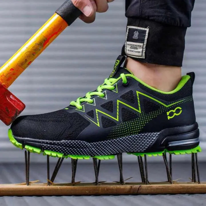 Chaussures de sécurité anti-perforation Kevlar et coque acier pour protection homme.