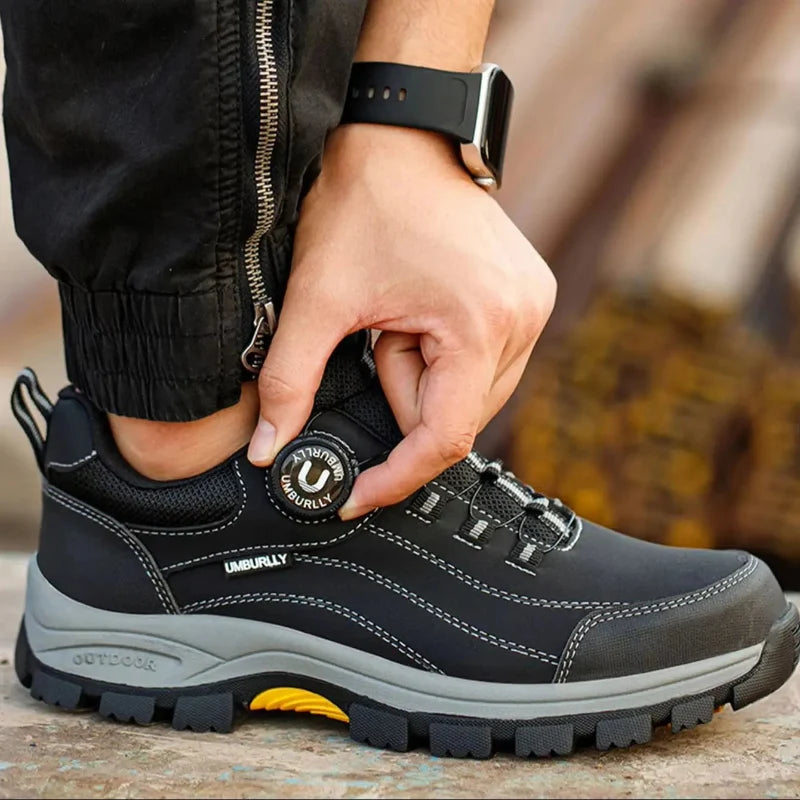Protection et confort: Chaussures de sécurité homme respirantes avec système de bouton rotatif pour industrie.