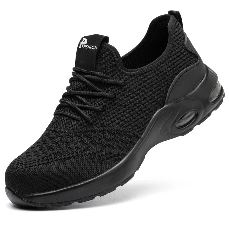Protection industrielle: chaussures de travail homme durables, embout acier et anti-perforation pour sécurité accrue.