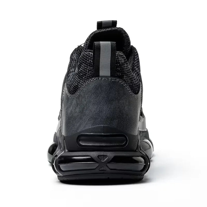 Chaussures de travail hommes, légères et antidérapantes, avec embout acier et système rotatif pour industrie.