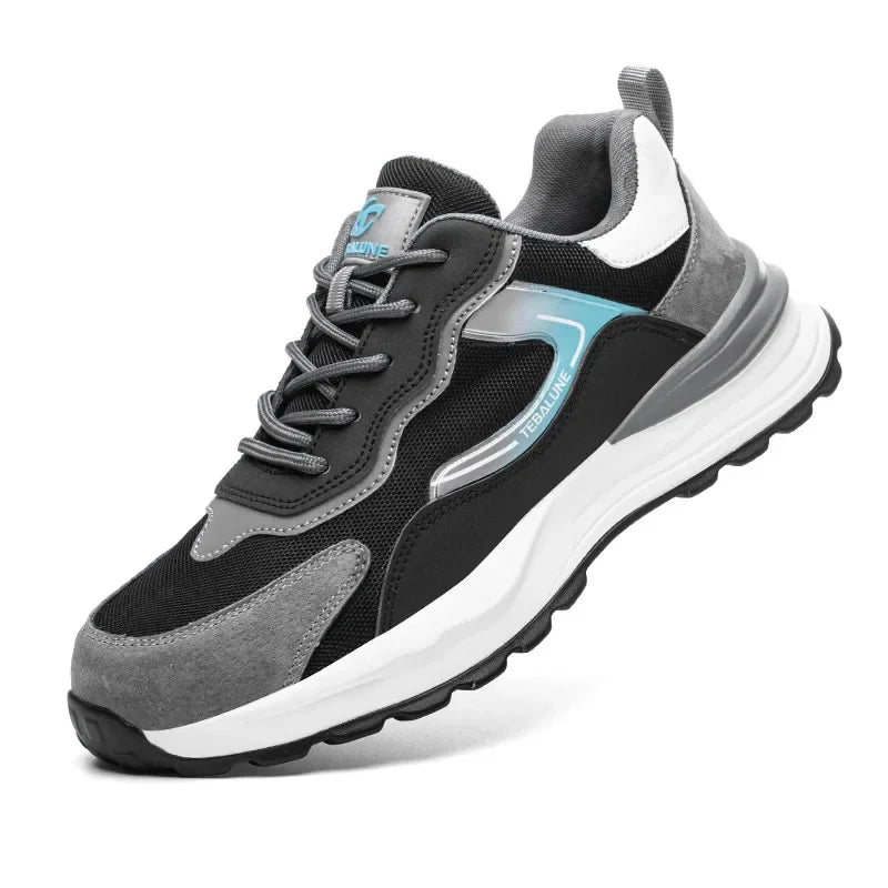 Chaussures de sécurité légères, embout composite, unisexes, idéales travail et chantier.