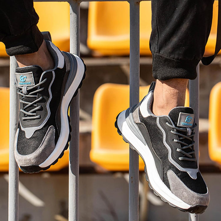 Chaussures de sécurité unisexes confortables avec embout composite, protection anti-perforation.