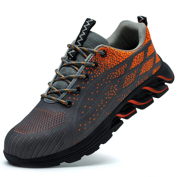 Chaussures de sécurité ultralégères unisexes, embout acier résistant, protection anti-perforation pour tout métier.