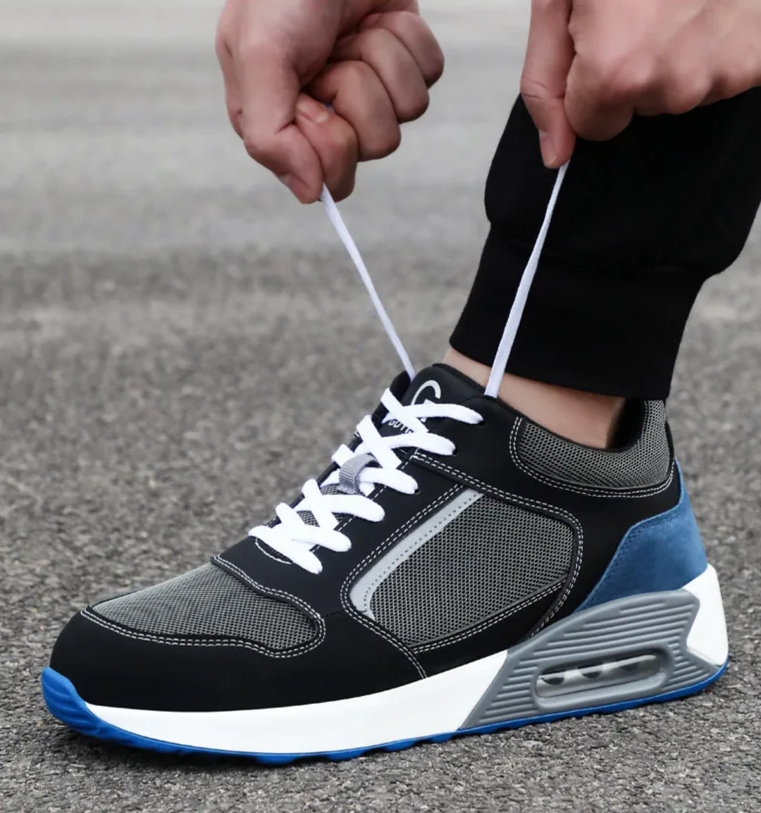 Bottes de sécurité unisexes orthopédiques, protection des pieds et embout acier pour environnements exigeants.