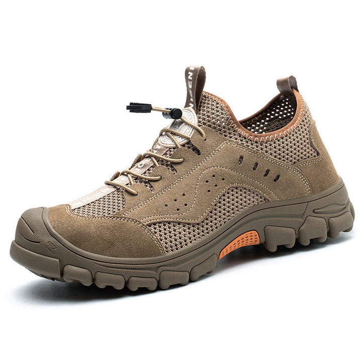 Chaussures de travail professionnelles pour hommes/femmes. Design ergonomique, respirant, bout en acier pour sécurité.
