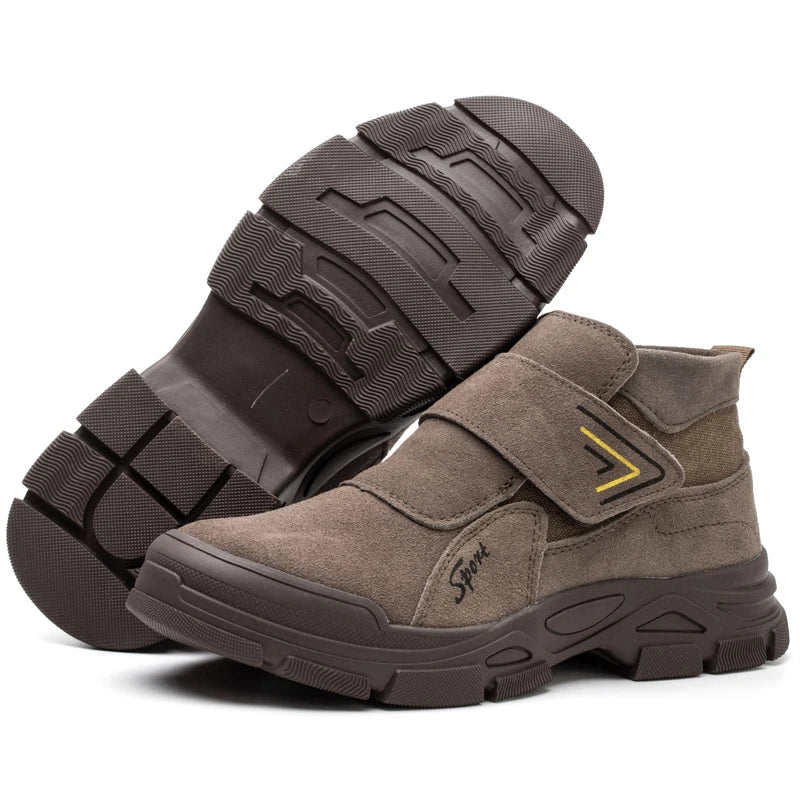 Chaussures de sécurité ignifuges pour hommes. Protection anti-brûlure essentielle pour environnements à risque. Travail sécurisé.
