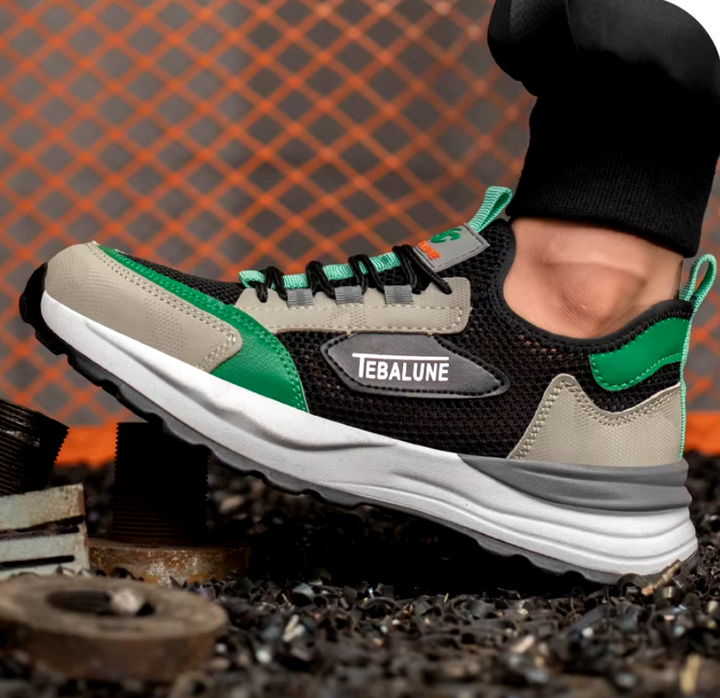 Chaussures de sécurité respirantes, légères et anti-perforation. Confort unisexe pour diverses activités de travail.