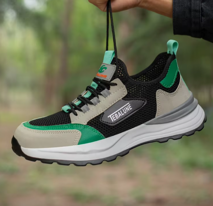 Chaussures de sécurité unisexe, légères, respirantes. Embout composite pour protection et confort optimal au travail.