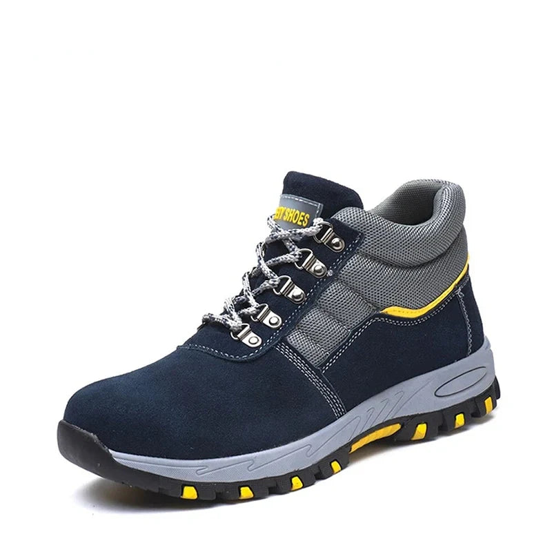 Chaussures de sécurité antidérapantes pour le travail, offrant une protection maximale et stabilité sur sols glissants.