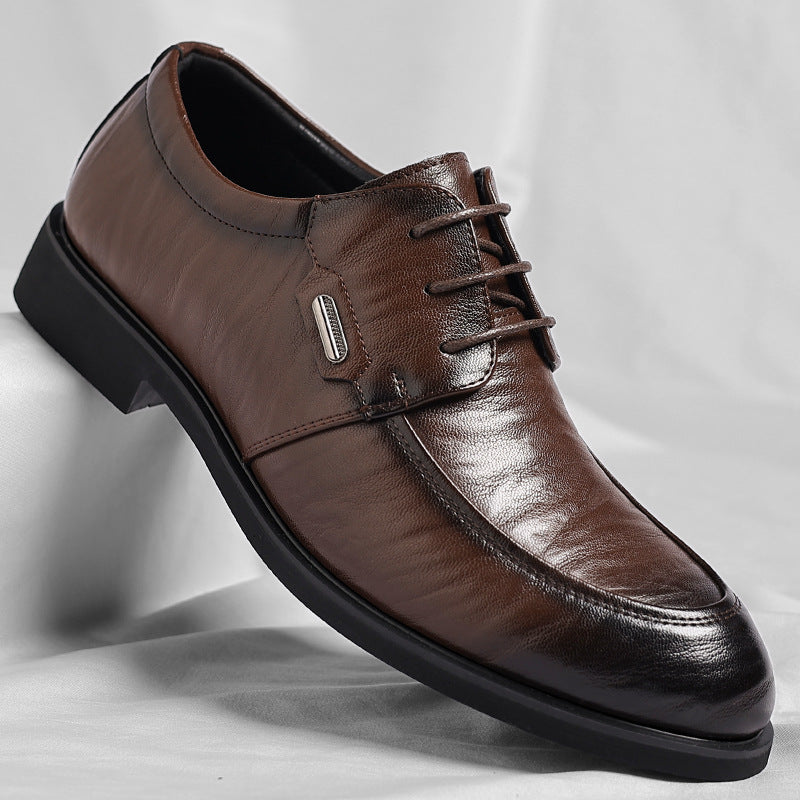 Chaussures professionnelles homme Bayron noires, design classique, offrent élégance et confort pour le travail.